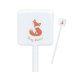Foxy Mama Square Plastic Stir Sticks - Single Sided