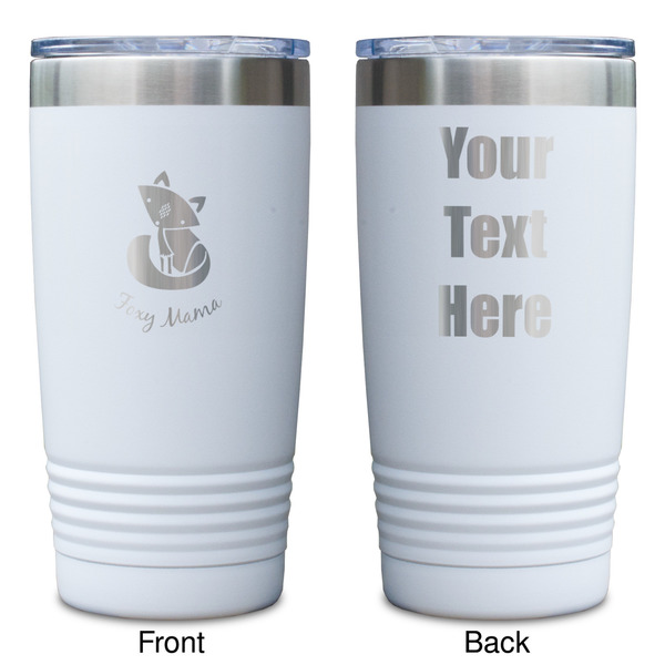 Foxy Mama White Polar Camel Tumbler - 20oz - Double Sided - Approval