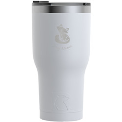 Foxy Mama RTIC Tumbler - White - Engraved Front