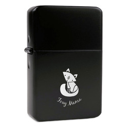 Foxy Mama Windproof Lighter - Black - Single Sided