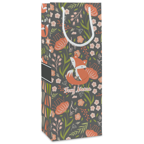 Custom Foxy Mama Wine Gift Bags - Matte