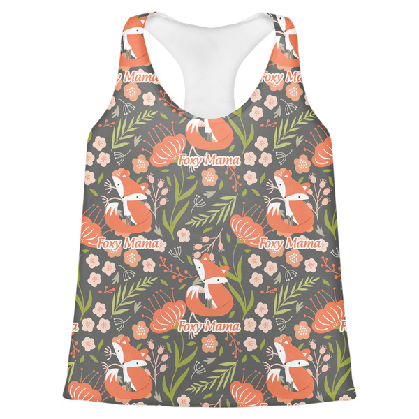 Custom Foxy Mama Womens Racerback Tank Top - X Large