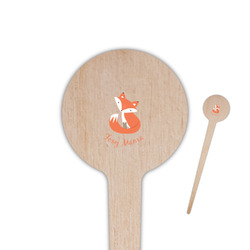 Foxy Mama 4" Round Wooden Food Picks - Double Sided