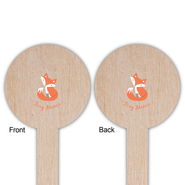 Foxy Mama Wooden 6" Food Pick - Round - Double Sided - Front & Back