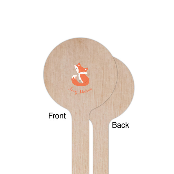 Foxy Mama Wooden 7.5" Stir Stick - Round - Single Sided - Front & Back