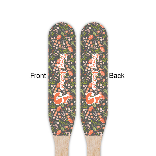 Foxy Mama Wooden Food Pick - Paddle - Double Sided - Front & Back