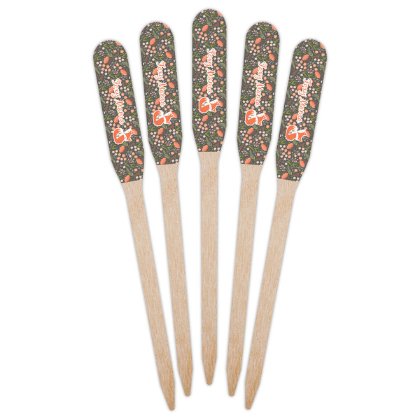 Foxy Mama Wooden Food Pick - Paddle - Fan View