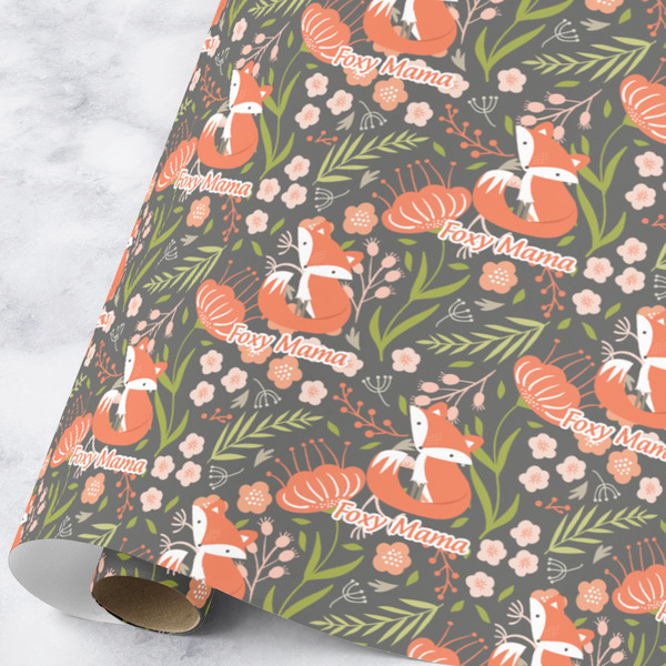 Custom Foxy Mama Wrapping Paper Roll - Large