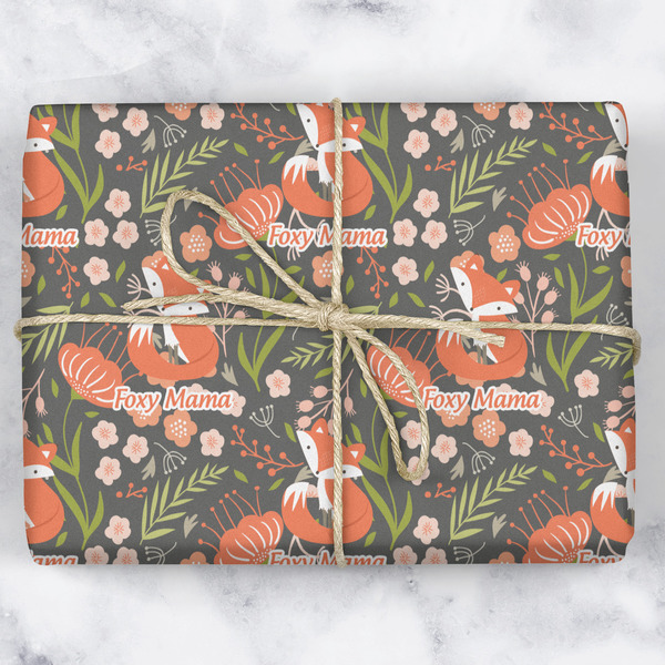 Foxy Mama Wrapping Paper Roll - Matte - Wrapped Box