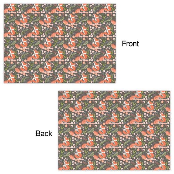 Foxy Mama Wrapping Paper Sheet - Double Sided - Front & Back