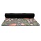 Foxy Mama Yoga Mat Rolled up Black Rubber Backing