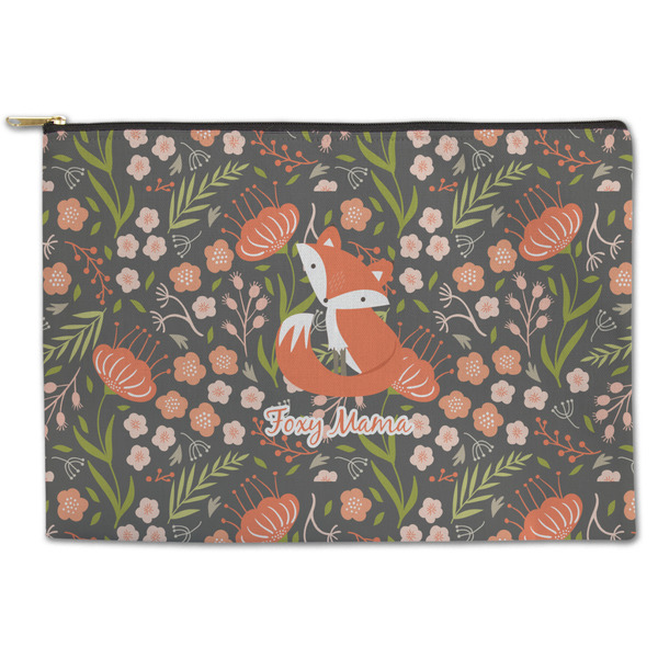 Custom Foxy Mama Zipper Pouch - Large - 12.5"x8.5"