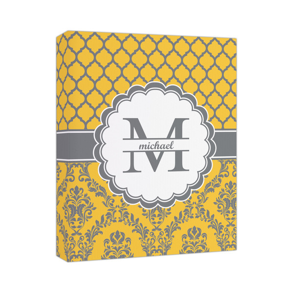 Custom Damask & Moroccan Canvas Print - 11x14 (Personalized)