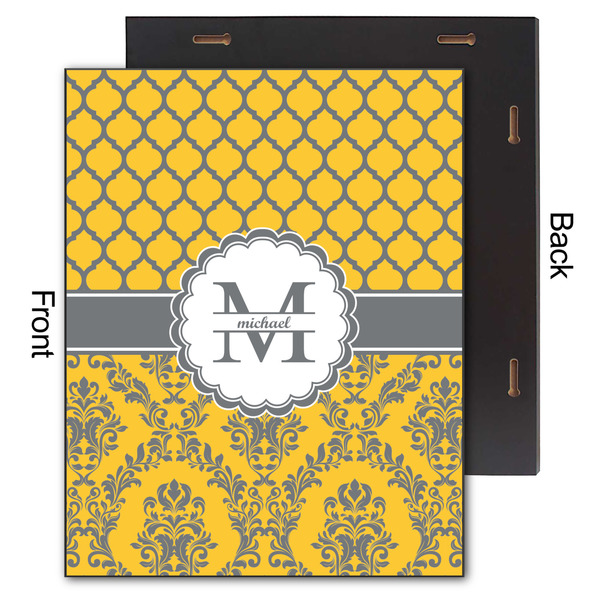 Damask & Moroccan 11x14 Wood Print - Front & Back View