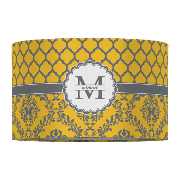 Damask & Moroccan 12" Drum Lampshade - FRONT (Fabric)