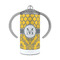 Damask & Moroccan 12 oz Stainless Steel Sippy Cups - FRONT