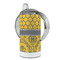 Damask & Moroccan 12 oz Stainless Steel Sippy Cups - FULL (back angle)