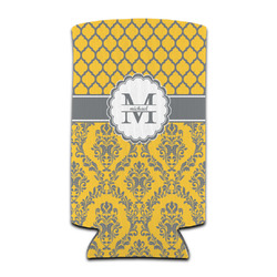 Damask & Moroccan Can Cooler (tall 12 oz) (Personalized)