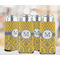 Damask & Moroccan 12oz Tall Can Sleeve - Set of 4 - LIFESTYLE