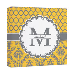 Damask & Moroccan Canvas Print - 12x12 (Personalized)