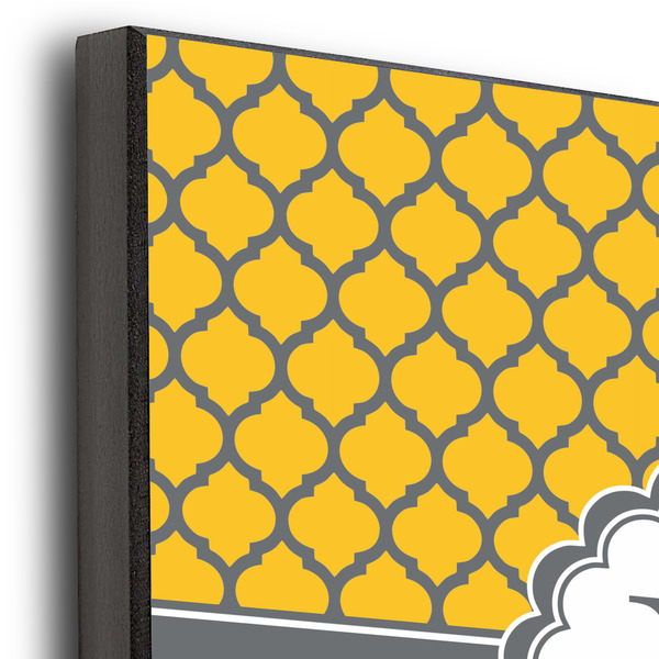 Damask & Moroccan 12x12 Wood Print - Closeup