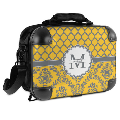 Damask & Moroccan Hard Shell Briefcase (Personalized)