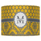 Damask & Moroccan 16" Drum Lampshade - FRONT (Fabric)