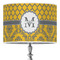Damask & Moroccan 16" Drum Lampshade - ON STAND (Poly Film)
