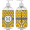 Damask & Moroccan 16 oz Plastic Liquid Dispenser- Approval- White
