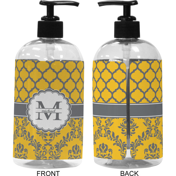 Damask & Moroccan 16 oz Plastic Liquid Dispenser (Approval)
