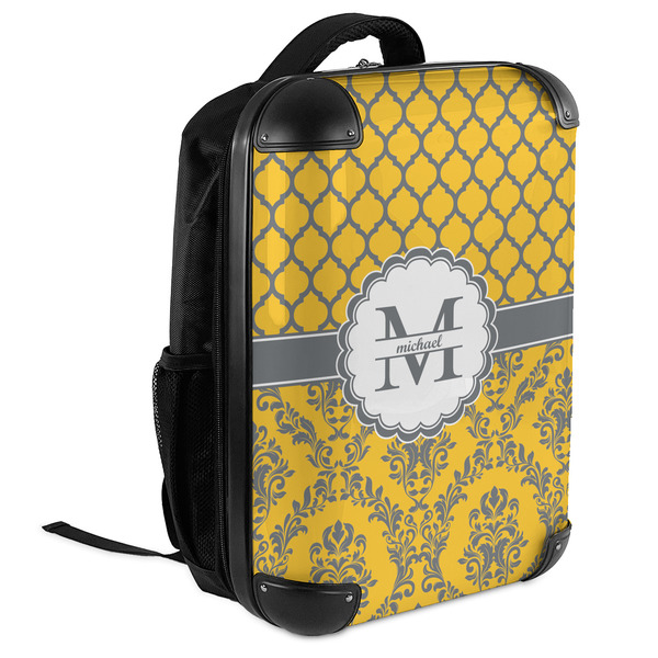 Damask & Moroccan 18" Hard Shell Backpacks - ANGLED VIEW