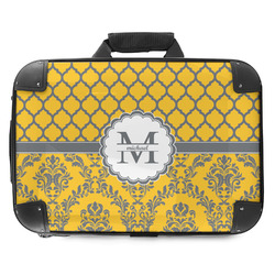 Damask & Moroccan Hard Shell Briefcase - 18" (Personalized)