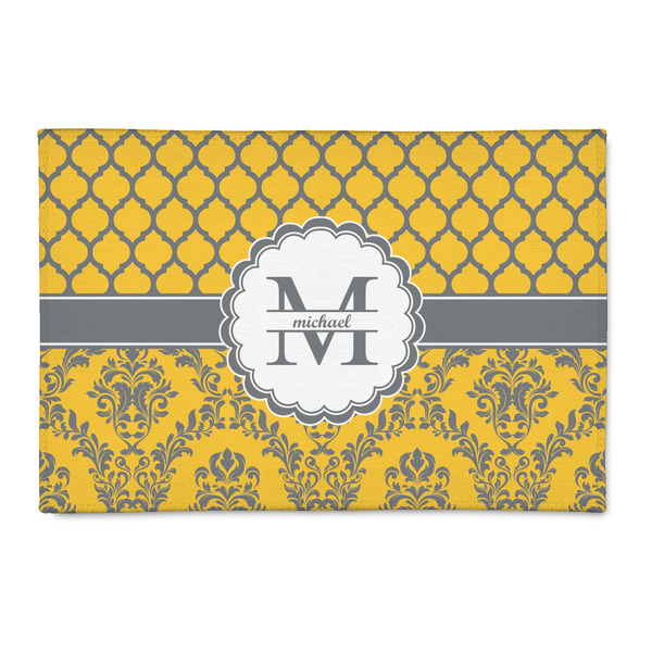 Custom Damask & Moroccan 2' x 3' Indoor Area Rug (Personalized)