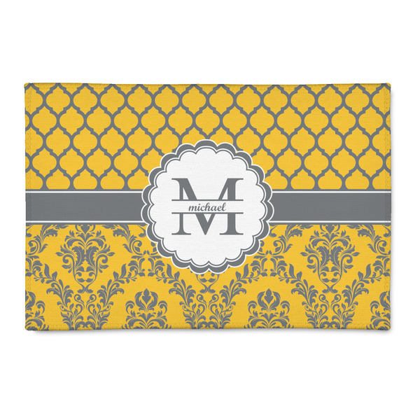 Custom Damask & Moroccan Patio Rug (Personalized)