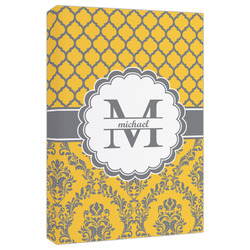 Damask & Moroccan Canvas Print - 20x30 (Personalized)
