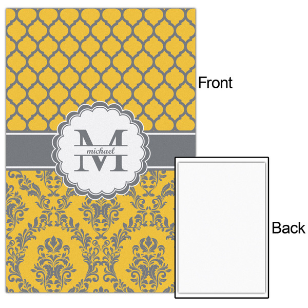 Damask & Moroccan 24x36 - Matte Poster - Front & Back