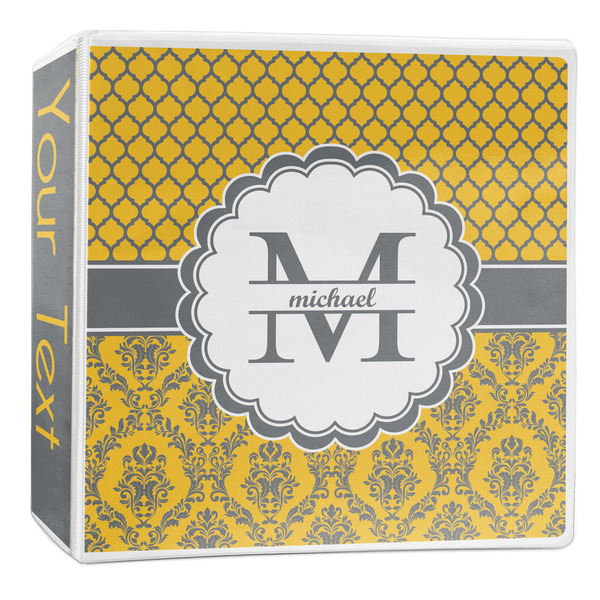 Custom Damask & Moroccan 3-Ring Binder - 2 inch (Personalized)