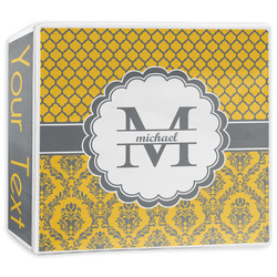 Damask & Moroccan 3-Ring Binder - 3 inch (Personalized)