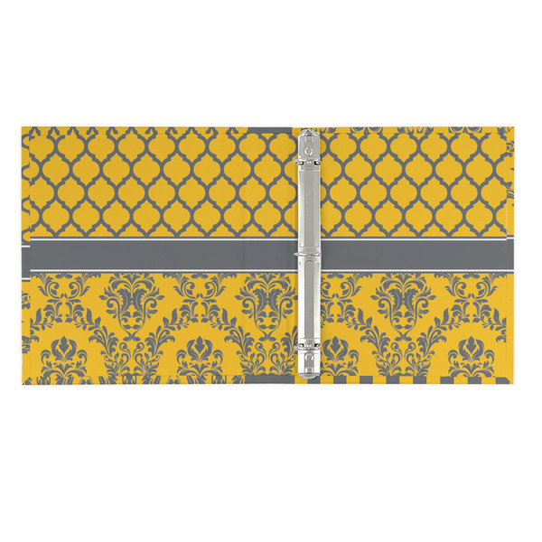 Damask & Moroccan 3 Ring Binders - Full Wrap - 1" - OPEN INSIDE