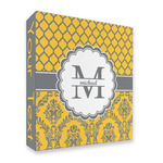 Damask & Moroccan 3 Ring Binder - Full Wrap - 2" (Personalized)