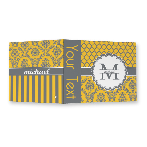 Damask & Moroccan 3 Ring Binders - Full Wrap - 2" - OPEN OUTSIDE