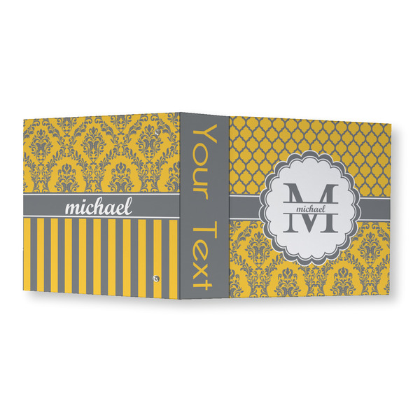Damask & Moroccan 3 Ring Binders - Full Wrap - 3" - OPEN OUTSIDE