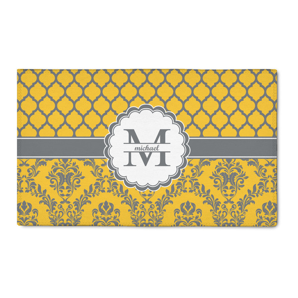 Custom Damask & Moroccan 3' x 5' Indoor Area Rug (Personalized)