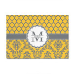 Damask & Moroccan 4' x 6' Indoor Area Rug (Personalized)