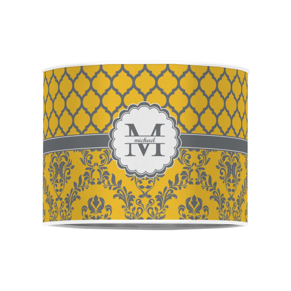 Damask & Moroccan 8" Drum Lampshade - FRONT (Poly Film)