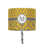 Damask & Moroccan 8" Drum Lamp Shade - Fabric (Personalized)