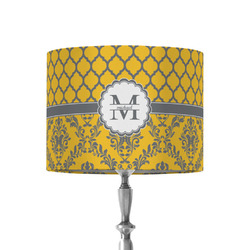 Damask & Moroccan 8" Drum Lamp Shade - Fabric (Personalized)