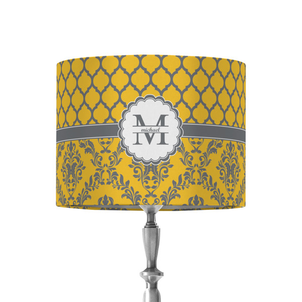 Custom Damask & Moroccan 8" Drum Lamp Shade - Fabric (Personalized)