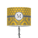 Damask & Moroccan 8" Drum Lamp Shade - Poly-film (Personalized)