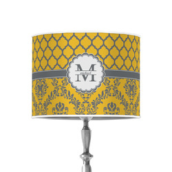 Damask & Moroccan 8" Drum Lamp Shade - Poly-film (Personalized)